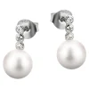 LOTUS Silver Ohrstecker 925 Silber LP1278-4/3 Zirkonia Perle Pearls JLP1278-4-3