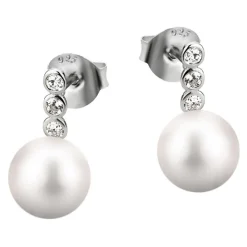 LOTUS Silver Ohrstecker 925 Silber LP1278-4/3 Zirkonia Perle Pearls JLP1278-4-3