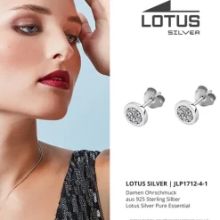 LOTUS Silver Ohrstecker 925 Silber LP1712-4/1 Zirkonia Essential JLP1712-4-1