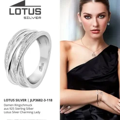 LOTUS Silver Ring 925 Silber Lotus Silver Charming Lady JLP3682-3-118