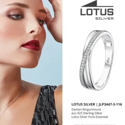 LOTUS Silver Ring 925 Silber Lotus Silver Pure Essential JLP3447-3-116