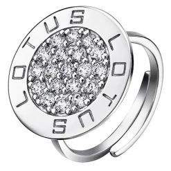 LOTUS Silver Ring Circle 925 Silber LP1252-3/1 weiß Zirkonia Trendy JLP1252-3-1
