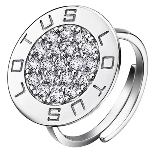 LOTUS Silver Ring Circle 925 Silber LP1252-3/1 weiß Zirkonia Trendy JLP1252-3-1