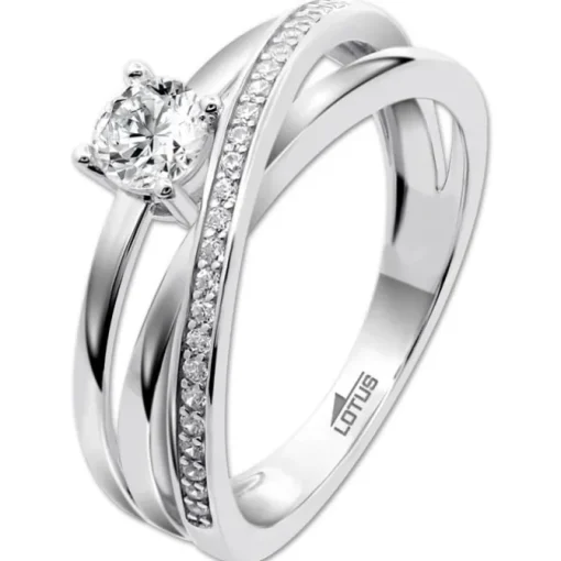 LOTUS Silver Ring Zirkoniastein 925 Silber Lotus Silver Trendy JLP3732-3-112