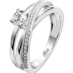 LOTUS Silver Ring Zirkoniastein 925 Silber Lotus Silver Trendy JLP3732-3-114