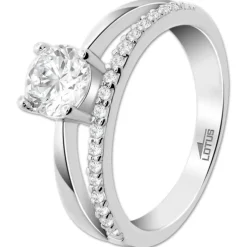 LOTUS Silver Ring Zirkoniastein 925 Silber Lotus Silver Trendy JLP3741-3-116