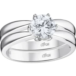 LOTUS Silver Ring Zirkoniastein 925 Silber Lotus Silver Trendy JLP3509-3-112