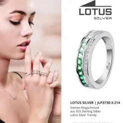 LOTUS Silver Ring Zirkoniastein 925 Silber Lotus Silver Trendy JLP3730-3-214
