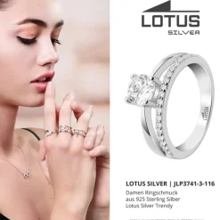LOTUS Silver Ring Zirkoniastein 925 Silber Lotus Silver Trendy JLP3741-3-116