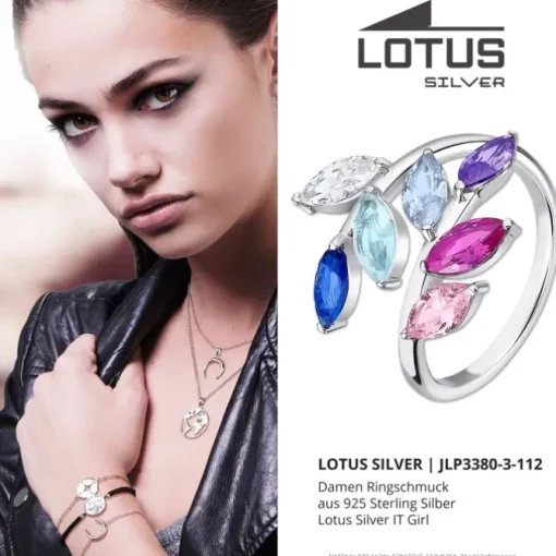 LOTUS Silver Ring Zirkoniastein 925 Silber Lotus Silver IT Girl JLP3380-3-112