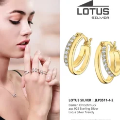 LOTUS Silver Zirkoniastein 925 Silber Lotus Silver Trendy JLP3511-4-2