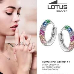 LOTUS Silver Zirkoniastein 925 Silber Lotus Silver Trendy JLP3484-4-1
