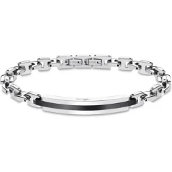LOTUS Style Armband Anker LS1966-2/2 Herren Edelstahl silber schwarz JLS1966-2-2