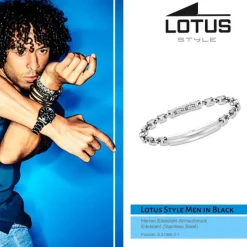 LOTUS Style Armband Anker LS1966-2/1 Herren Edelstahl silber JLS1966-2-1
