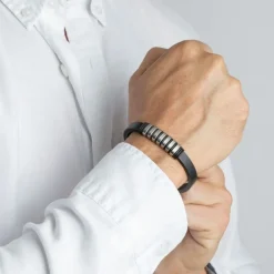 LOTUS Style Armband Damen Herren LS1827-2/1 Leder schwarz JLS1827-2-1