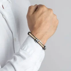 LOTUS Style Armband Damen Herren LS1829-2/6 Leder braun beige JLS1829-2-6