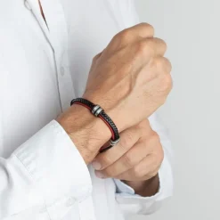 LOTUS Style Armband Damen Herren LS1829-2/3 Leder rot schwarz JLS1829-2-3