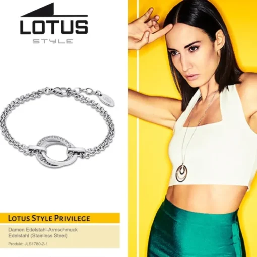 LOTUS Style Armband Damen Edelstahl silber LS1780-2/1 Privilege JLS1780-2-1
