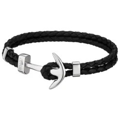 LOTUS Style Armband Herren Leder schwarz LS1832-2/1 Anker Schmuck JLS1832-2-1