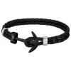 LOTUS Style Armband Herren Leder schwarz LS1832-2/6 Anker Schmuck JLS1832-2-6