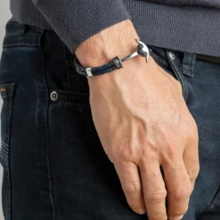 LOTUS Style Armband Herren Leder blau LS1832-2/4 Anker Schmuck JLS1832-2-4