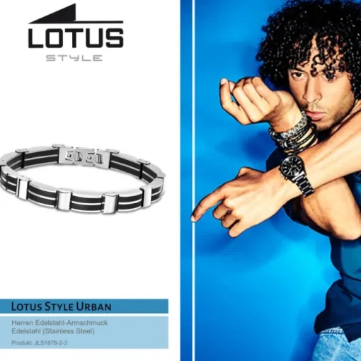 Lotus Style Armband Herren Edelstahl silber LS1878-2/3 Urban JLS1878-2-3