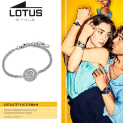 LOTUS Style Armband LS1950-2/1 Damen Edelstahl silber Urban JLS1950-2-1