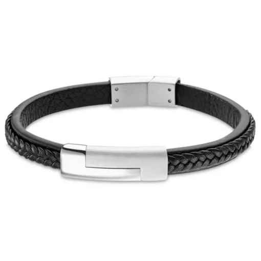 LOTUS Style Armband LS1965-2/1 Herren Leder schwarz Men Basic JLS1965-2-1