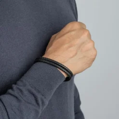 LOTUS Style Armband LS2011-2/1 Herren Leder schwarz Men Basic JLS2011-2-1
