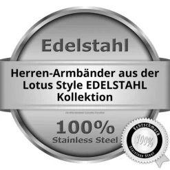 LOTUS Style Armband LS2011-2/1 Herren Leder schwarz Men Basic JLS2011-2-1