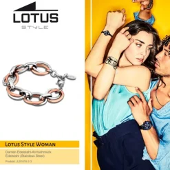 LOTUS Style Armband stahlfarben-rosegold Edelstahl Schmuck JLS1616-2-3