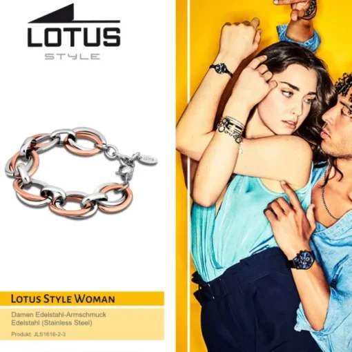 LOTUS Style Armband stahlfarben-rosegold Edelstahl Schmuck JLS1616-2-3