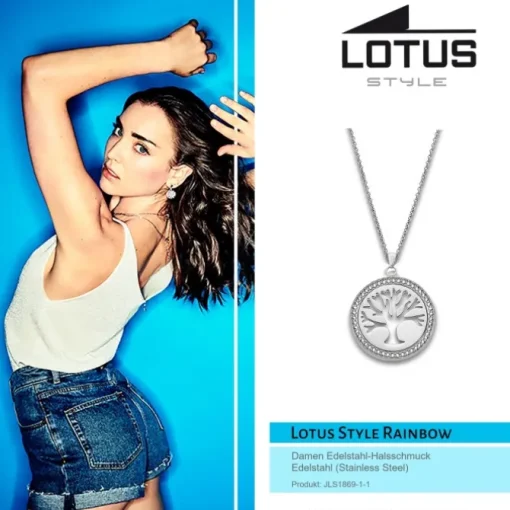 Lotus Style Halskette Damen Edelstahl silber LS1869-1/1 Rainbow JLS1869-1-1