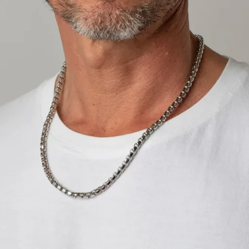 LOTUS Style Halskette LS1931-1/1 Herren Edelstahl silber Men Black JLS1931-1-1