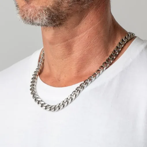 LOTUS Style Halskette LS1933-1/1 Herren Edelstahl silber Men Black JLS1933-1-1