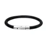 LOTUS Style Leder-Armband rund schwarz Edelstahlschmuck JLS1119-2-1