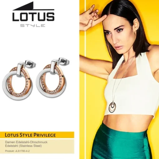 LOTUS Style Ohrringe Damen Edelstahl silber LS1780-4/2 Ohrstecker JLS1780-4-2