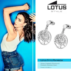 Lotus Style Ohrstecker Damen Edelstahl silber LS1898-4/1 Rainbow JLS1898-4-1