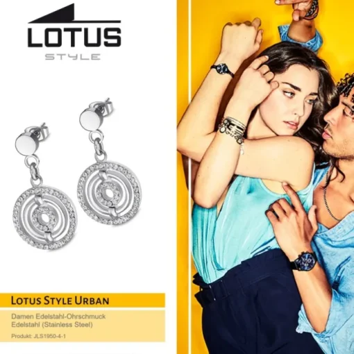 LOTUS Style Ohrstecker LS1950-4/1 Damen Edelstahl silber Urban JLS1950-4-1