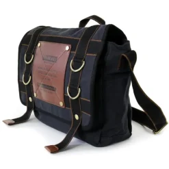 Manoro , Messenger Bag Canvas schwarz Crossover Tasche OTK212S