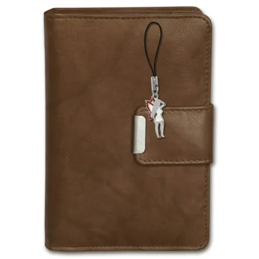 Money Maker echtes Leder braun Portemonnaie Brieftasche Damen OPJ701C