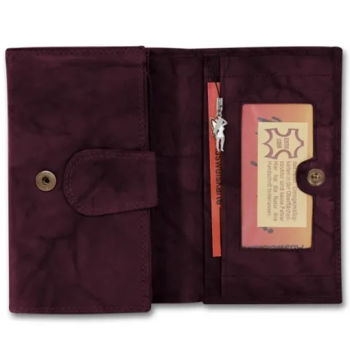 Money Maker Echtleder bordeaux Damen Portemonnaie RFID Schutz OPJ704D