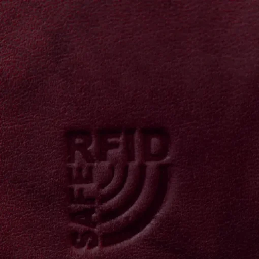 Money Maker Echtleder bordeaux Damen Portemonnaie RFID Schutz OPJ704D
