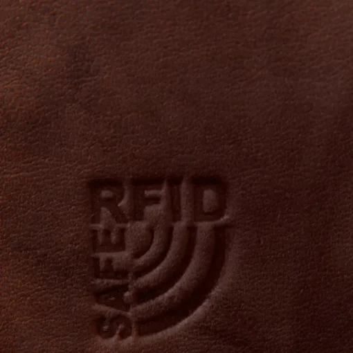 Money Maker Echtleder braun Damen Portemonnaie RFID Schutz OPJ704N