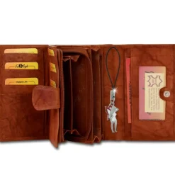 Money Maker Echtleder chianti rust Portemonnaie RFID Schutz OPJ704O
