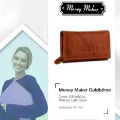 Money Maker Echtleder chianti rust Portemonnaie RFID Schutz OPJ704O