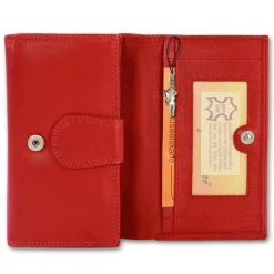 Money Maker Echtleder rot Damen Portemonnaie RFID Schutz OPJ704R