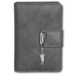 Money Maker Leder grau Brieftasche Portemonnaie RFID Schutz OPJ701K