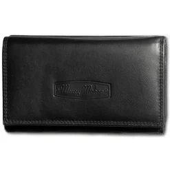Money Maker schwarz Echtleder, glatt Damen Portemonnaie OPJ702S