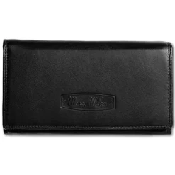 Money Maker schwarz Portemonnaie echtes Leder RFID Schutz OPJ703S
